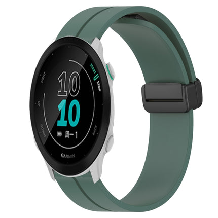20mm Solid Color Magnetic Clasp Silicone Watch Band, For Garmin Approach S40, For Garmin Forerunner 158