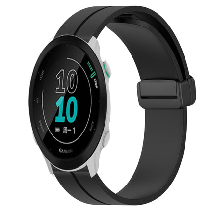 20mm Solid Color Magnetic Clasp Silicone Watch Band, For Garmin Approach S40, For Garmin Forerunner 158