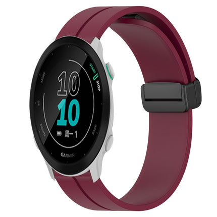 20mm Solid Color Magnetic Clasp Silicone Watch Band, For Garmin Approach S40, For Garmin Forerunner 158