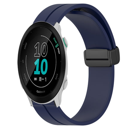 20mm Solid Color Magnetic Clasp Silicone Watch Band, For Garmin Approach S40, For Garmin Forerunner 158