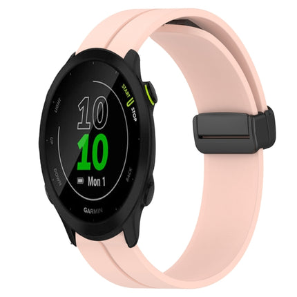 20mm Solid Color Magnetic Clasp Silicone Watch Band, For Garmin Forerunner 55, For Garmin Venu