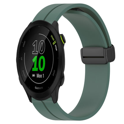 20mm Solid Color Magnetic Clasp Silicone Watch Band, For Garmin Forerunner 55, For Garmin Venu