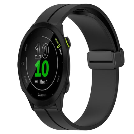 20mm Solid Color Magnetic Clasp Silicone Watch Band, For Garmin Forerunner 55, For Garmin Venu
