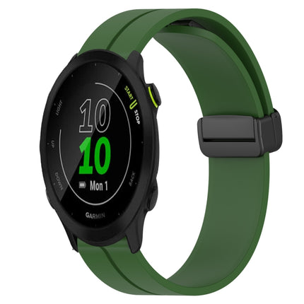 20mm Solid Color Magnetic Clasp Silicone Watch Band, For Garmin Forerunner 55, For Garmin Venu
