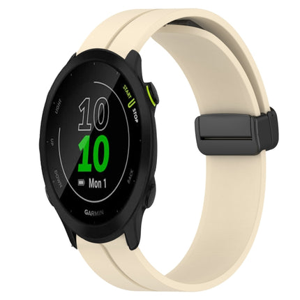 20mm Solid Color Magnetic Clasp Silicone Watch Band, For Garmin Forerunner 55, For Garmin Venu