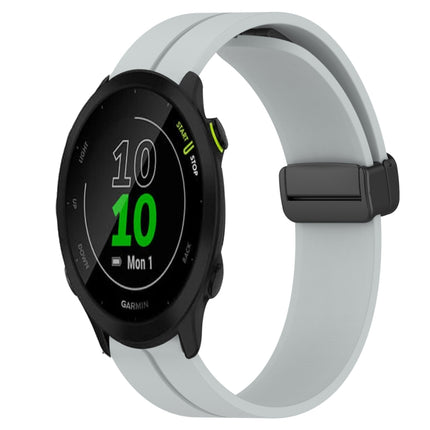 20mm Solid Color Magnetic Clasp Silicone Watch Band, For Garmin Forerunner 55, For Garmin Venu