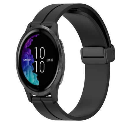 20mm Solid Color Magnetic Clasp Silicone Watch Band, For Garmin Forerunner 55, For Garmin Venu