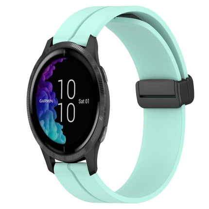 20mm Solid Color Magnetic Clasp Silicone Watch Band, For Garmin Forerunner 55, For Garmin Venu
