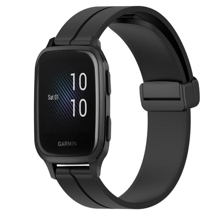20mm Solid Color Magnetic Clasp Silicone Watch Band, For Garmin Venu SQ, For Garminmove Luxe
