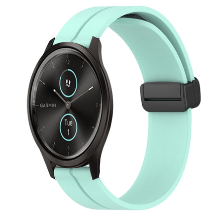 20mm Solid Color Magnetic Clasp Silicone Watch Band, For Garmin Garminmove Style, For Garmin Forerunner 645 Music