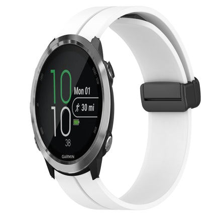 20mm Solid Color Magnetic Clasp Silicone Watch Band, For Garmin Garminmove Style, For Garmin Forerunner 645 Music