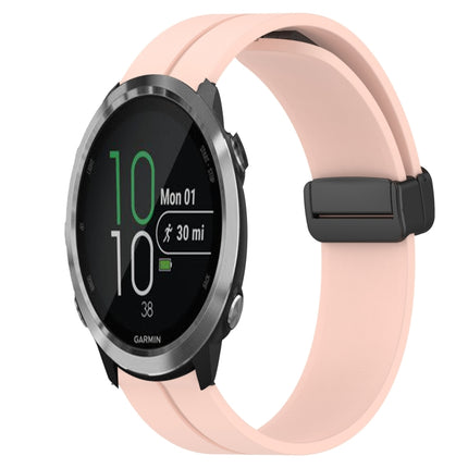 20mm Solid Color Magnetic Clasp Silicone Watch Band, For Garmin Garminmove Style, For Garmin Forerunner 645 Music