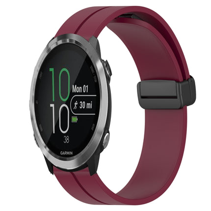 20mm Solid Color Magnetic Clasp Silicone Watch Band, For Garmin Garminmove Style, For Garmin Forerunner 645 Music