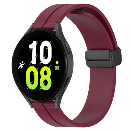 20mm Solid Color Magnetic Clasp Silicone Watch Band, For Samsung Galaxy Watch 5 44mm, For Samsung Galaxy Watch 5 40mm