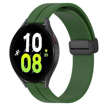 20mm Solid Color Magnetic Clasp Silicone Watch Band, For Samsung Galaxy Watch 5 44mm, For Samsung Galaxy Watch 5 40mm