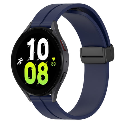 20mm Solid Color Magnetic Clasp Silicone Watch Band, For Samsung Galaxy Watch 5 44mm, For Samsung Galaxy Watch 5 40mm