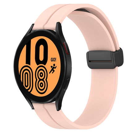 20mm Solid Color Magnetic Clasp Silicone Watch Band, For Samsung Galaxy Watch4 40mm, For Samsung  Galaxy Watch4 Classic 42mm