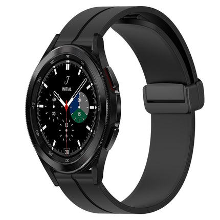 20mm Solid Color Magnetic Clasp Silicone Watch Band, For Samsung  Galaxy Watch4 Classic 46mm, For Samsung Galaxy Watch Active2 40mm