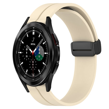 20mm Solid Color Magnetic Clasp Silicone Watch Band, For Samsung  Galaxy Watch4 Classic 46mm, For Samsung Galaxy Watch Active2 40mm