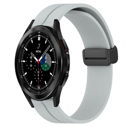 20mm Solid Color Magnetic Clasp Silicone Watch Band, For Samsung  Galaxy Watch4 Classic 46mm, For Samsung Galaxy Watch Active2 40mm