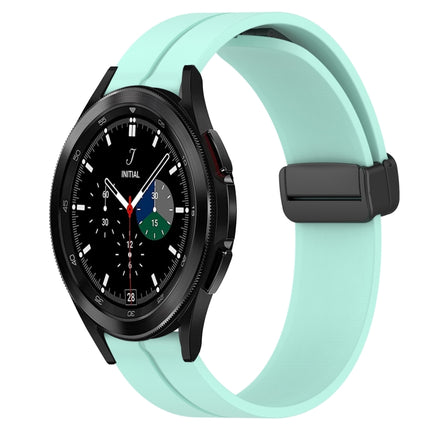 20mm Solid Color Magnetic Clasp Silicone Watch Band, For Samsung  Galaxy Watch4 Classic 46mm, For Samsung Galaxy Watch Active2 40mm