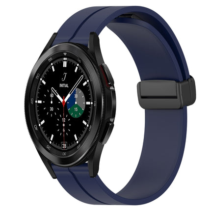 20mm Solid Color Magnetic Clasp Silicone Watch Band, For Samsung  Galaxy Watch4 Classic 46mm, For Samsung Galaxy Watch Active2 40mm