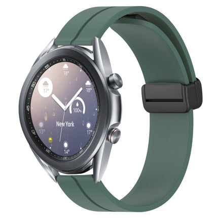 22mm Solid Color Magnetic Clasp Silicone Watch Band, For Samsung Galaxy Watch3 45mm, For Samsung Galaxy Watch 46mm