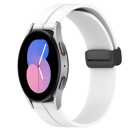 22mm Solid Color Magnetic Clasp Silicone Watch Band, For Samsung Galaxy Watch3 45mm, For Samsung Galaxy Watch 46mm