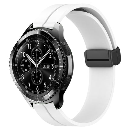 22mm Solid Color Magnetic Clasp Silicone Watch Band, For Samsung Gear S3 Classic, For Samsung Gear S3 Frontier