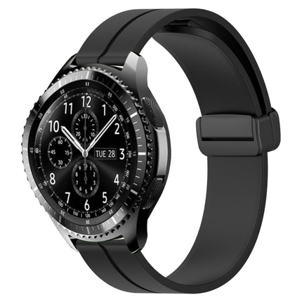 22mm Solid Color Magnetic Clasp Silicone Watch Band, For Samsung Gear S3 Classic, For Samsung Gear S3 Frontier