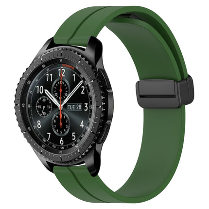 22mm Solid Color Magnetic Clasp Silicone Watch Band, For Samsung Gear S3 Classic, For Samsung Gear S3 Frontier