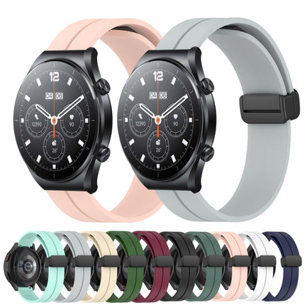 22mm Solid Color Magnetic Clasp Silicone Watch Band, For Xiaomi MI Watch S1, For Xiaomi MI Watch S1 Pro