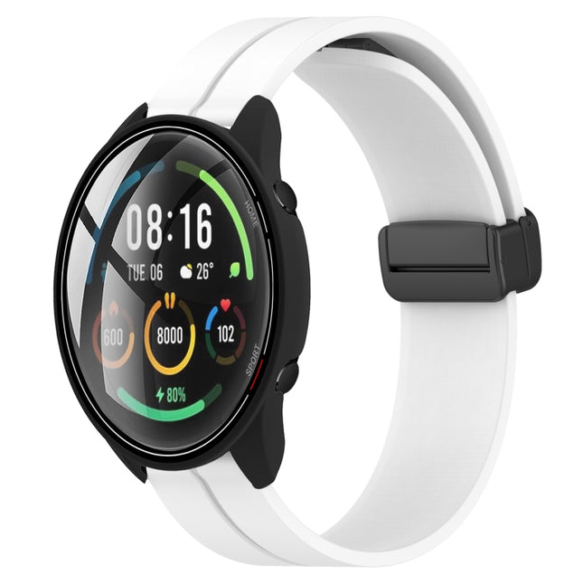 22mm Solid Color Magnetic Clasp Silicone Watch Band, For Xiaomi MI Watch Color