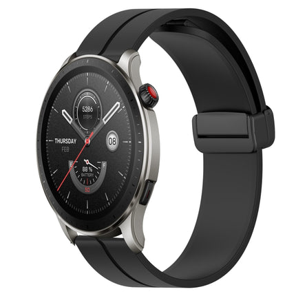 22mm Solid Color Magnetic Clasp Silicone Watch Band, For Amazfit GTR 4, For Amazfit GTR 3