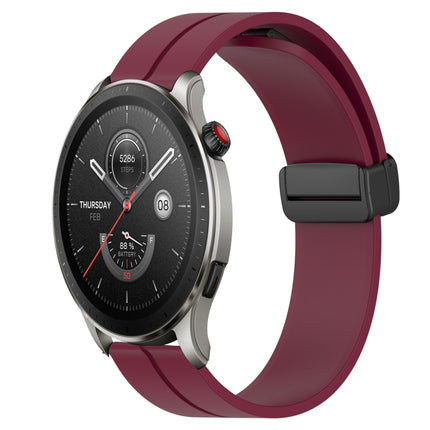 22mm Solid Color Magnetic Clasp Silicone Watch Band, For Amazfit GTR 4, For Amazfit GTR 3