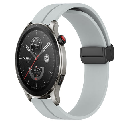 22mm Solid Color Magnetic Clasp Silicone Watch Band, For Amazfit GTR 4, For Amazfit GTR 3