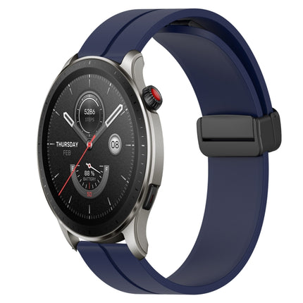 22mm Solid Color Magnetic Clasp Silicone Watch Band, For Amazfit GTR 4, For Amazfit GTR 3