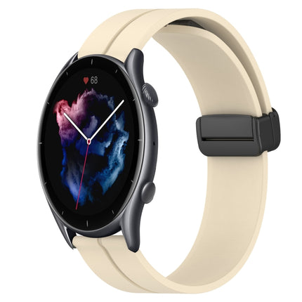 22mm Solid Color Magnetic Clasp Silicone Watch Band, For Amazfit GTR 4, For Amazfit GTR 3