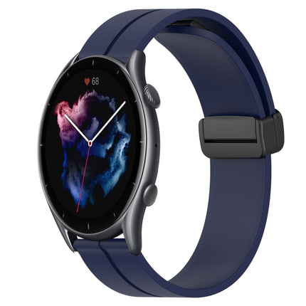 22mm Solid Color Magnetic Clasp Silicone Watch Band, For Amazfit GTR 3 Pro, For Amazfit GTR 2e