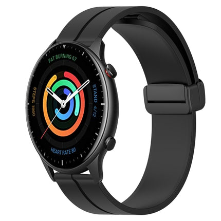 22mm Solid Color Magnetic Clasp Silicone Watch Band, For Amazfit GTR 2, For Amazfit 3