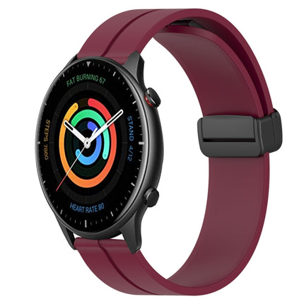 22mm Solid Color Magnetic Clasp Silicone Watch Band, For Amazfit GTR 2, For Amazfit 3