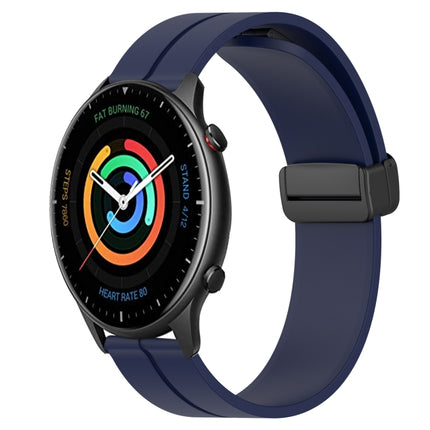 22mm Solid Color Magnetic Clasp Silicone Watch Band, For Amazfit GTR 2, For Amazfit 3