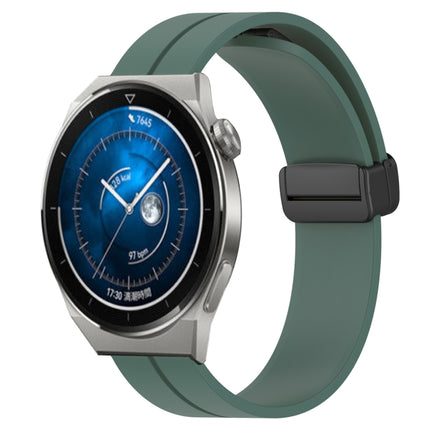 22mm Solid Color Magnetic Clasp Silicone Watch Band, For Huawei Watch GT3 Pro 46mm, For Huawei Watch GT3 46mm