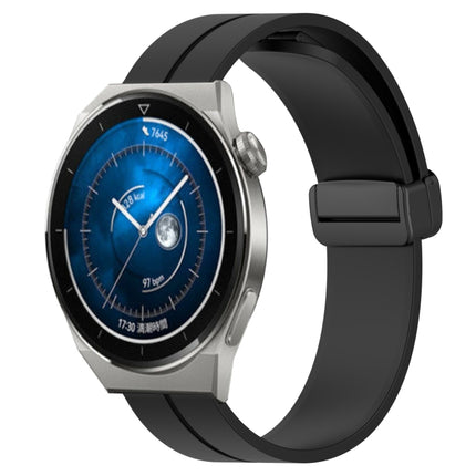 22mm Solid Color Magnetic Clasp Silicone Watch Band, For Huawei Watch GT3 Pro 46mm, For Huawei Watch GT3 46mm