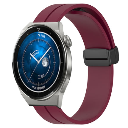 22mm Solid Color Magnetic Clasp Silicone Watch Band, For Huawei Watch GT3 Pro 46mm, For Huawei Watch GT3 46mm