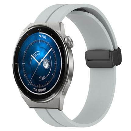22mm Solid Color Magnetic Clasp Silicone Watch Band, For Huawei Watch GT3 Pro 46mm, For Huawei Watch GT3 46mm