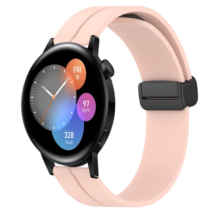 22mm Solid Color Magnetic Clasp Silicone Watch Band, For Huawei Watch GT3 Pro 46mm, For Huawei Watch GT3 46mm