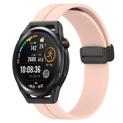 22mm Solid Color Magnetic Clasp Silicone Watch Band, For Huawei Watch GT Runner, For Huawei Watch 3