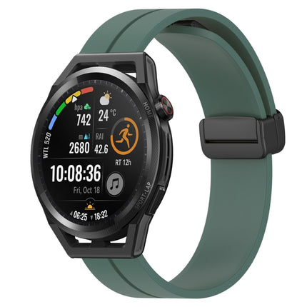 22mm Solid Color Magnetic Clasp Silicone Watch Band, For Huawei Watch GT Runner, For Huawei Watch 3