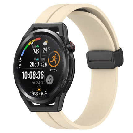 22mm Solid Color Magnetic Clasp Silicone Watch Band, For Huawei Watch GT Runner, For Huawei Watch 3